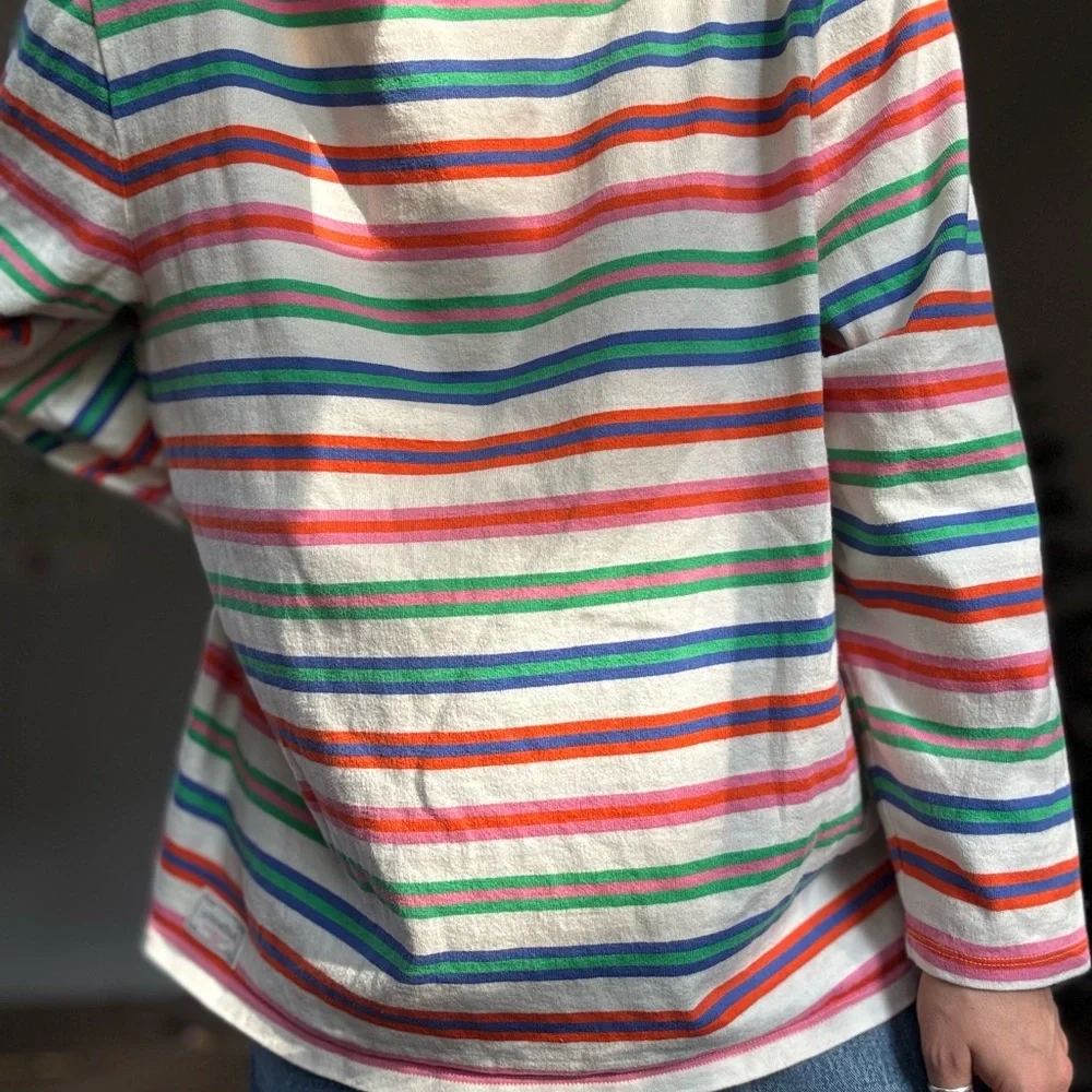 Talbots Multicolor Striped Long Sleeve Tee - Picture 2 of 4